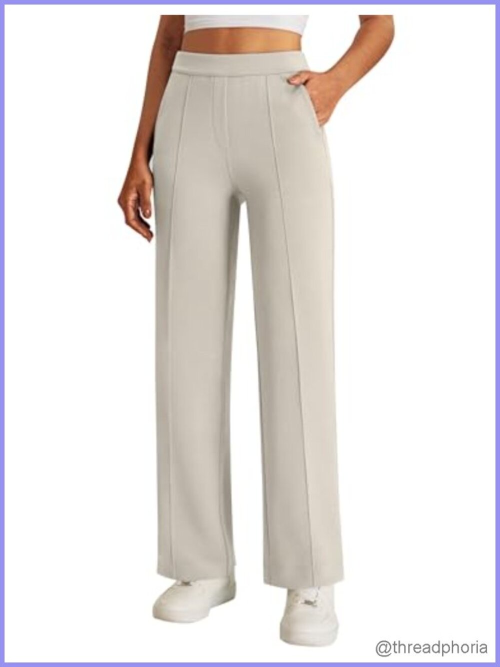 High Waisted Track Pants 32" Women's Yoga Joggers with Pockets